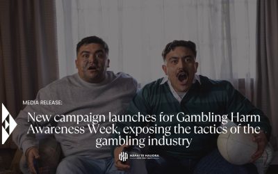 New campaign launches for Gambling Harm Awareness Week, exposing the tactics of the gambling industry